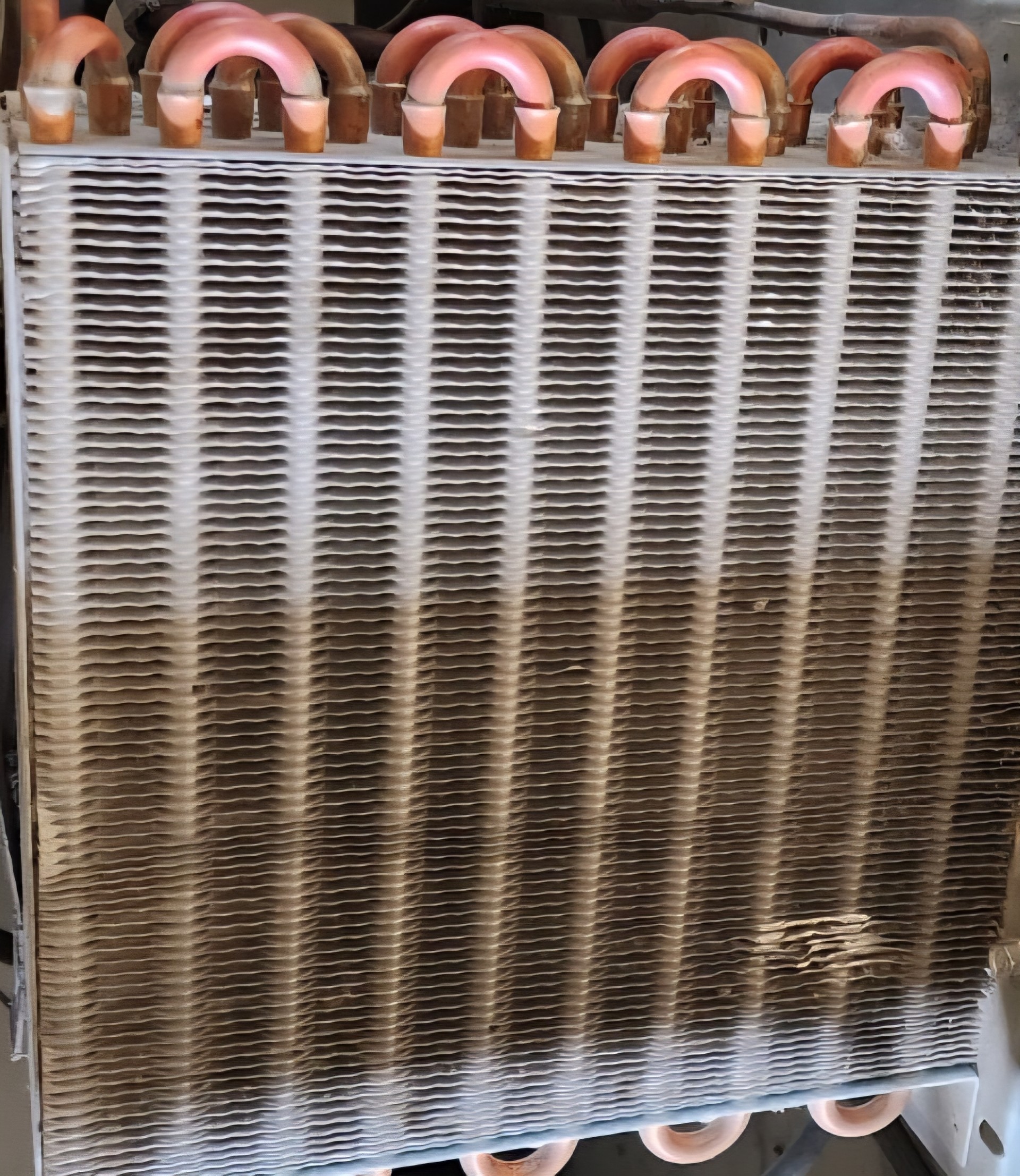 Clean evaporator coil after refurbishing